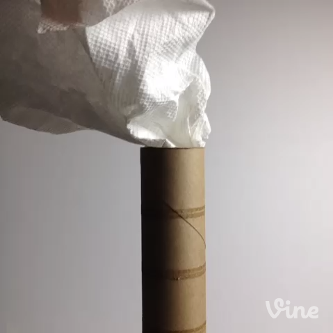 Cardboard Tube Smokestack, Paper Towel Smoke