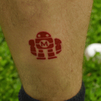 Tyler’s Maker Faire Robot Tattoo