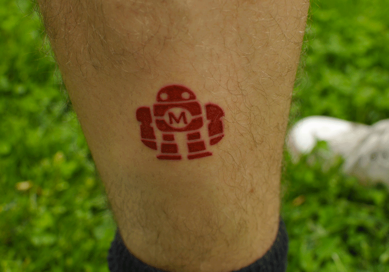 Tyler’s Maker Faire Robot Tattoo
