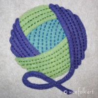 How-To: Yarn Ball Appliqué Block