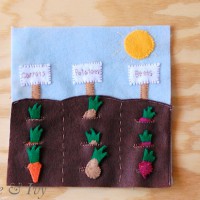 How-To: Vegetable Garden Quiet Book Page