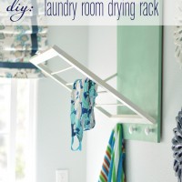 How-To: Fold-Out Laundry Room Drying Rack