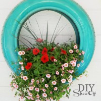 How-To: Recycled Tire Flower Planter