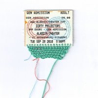 Embroidered Ticket Stub