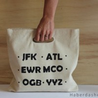 How-To: Airport Code Tote Bag