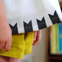 Refashion Inspiration: Upcycled Cat-Stamped Top