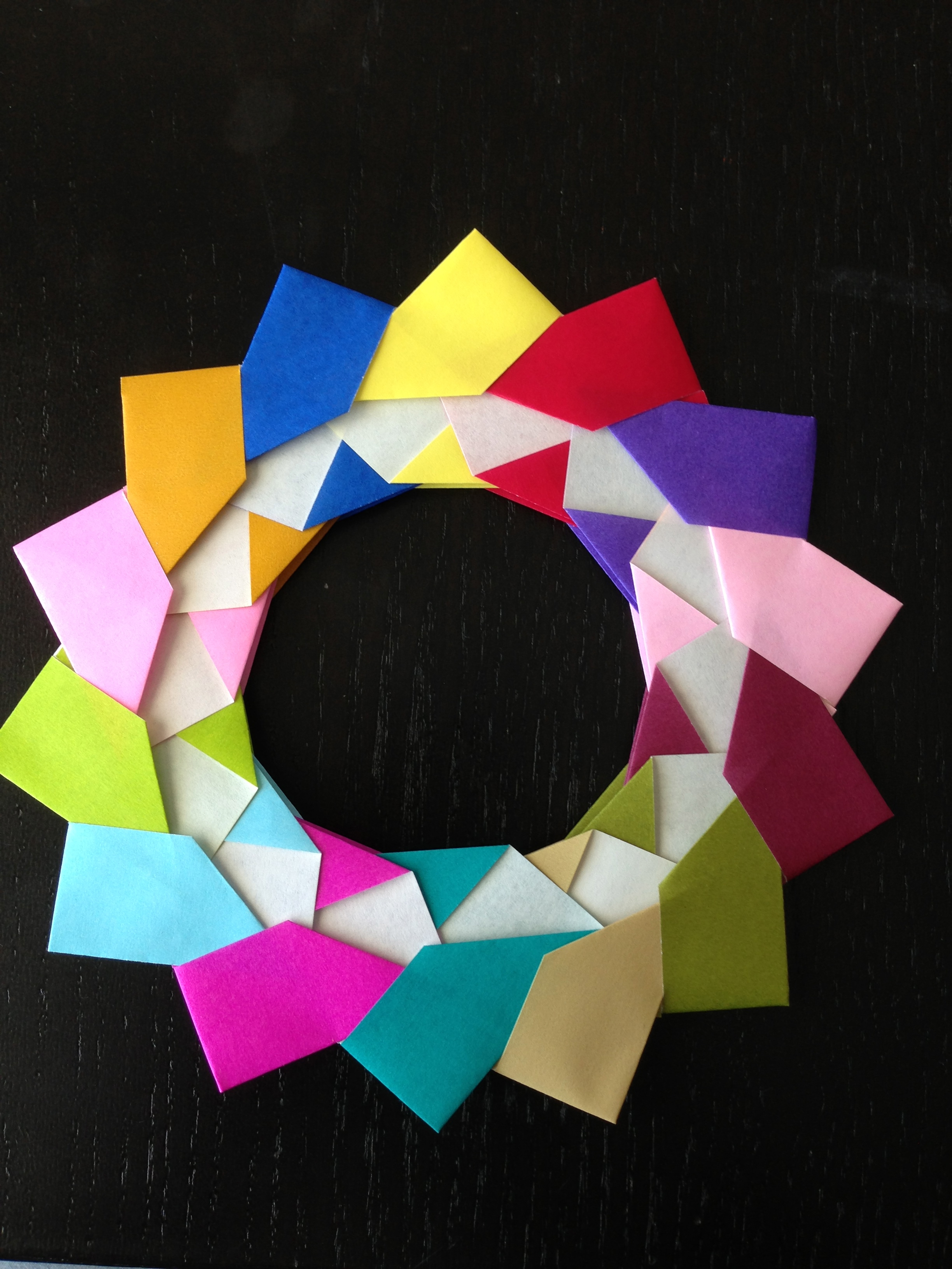 Origami Modular Wreath