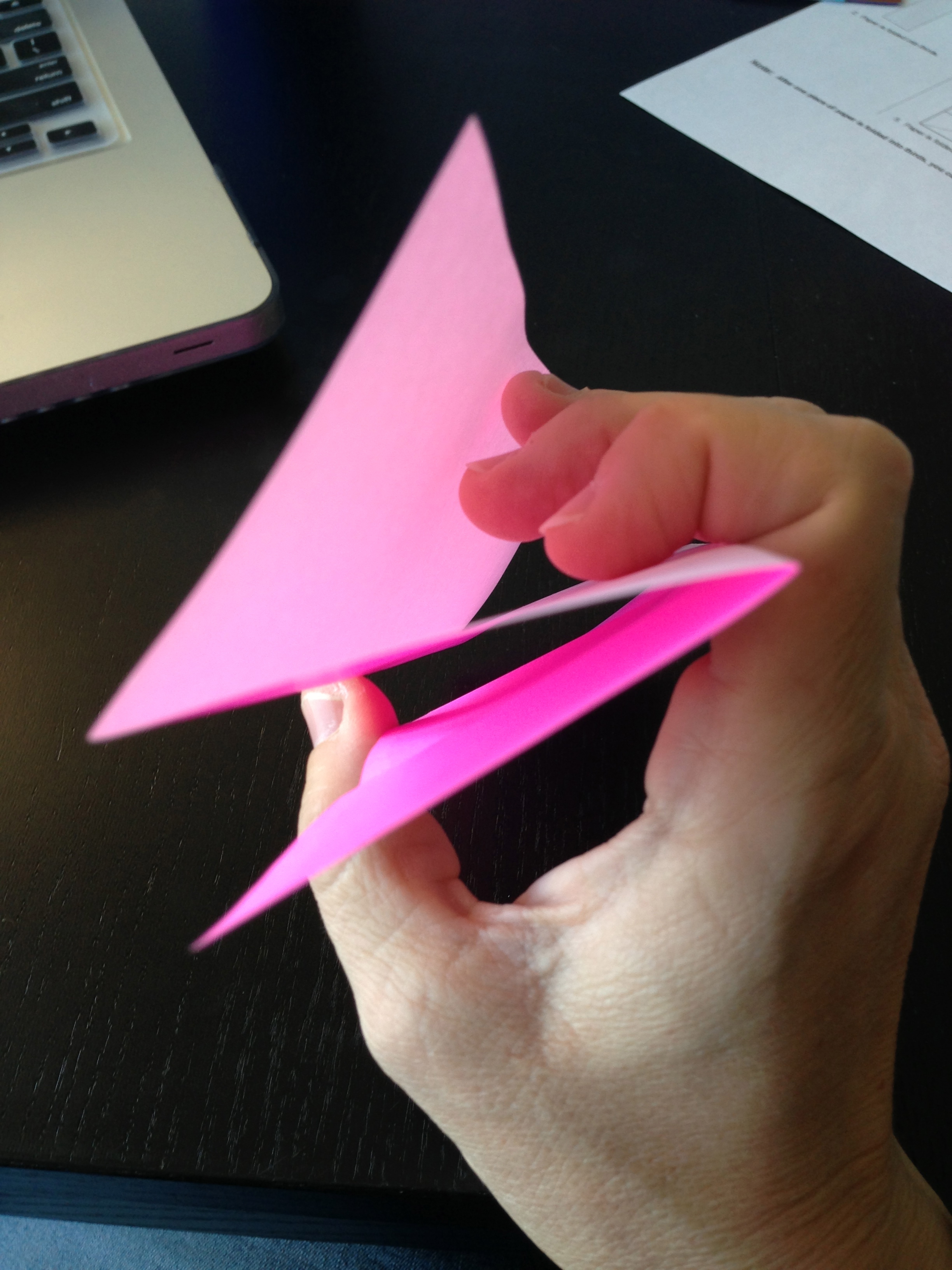 How to Fold Origami Paper Into Thirds