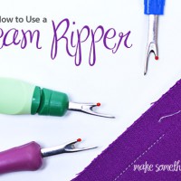 How to Use a Seam Ripper