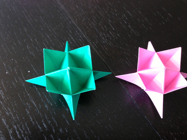 Origami Spike Ball Step 9