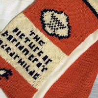 Knitted Penguin Books Scarf