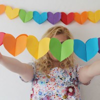 How-To: Foldable Paper Heart Garland