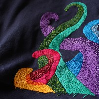 Hand Embroidered Tentacular Bag