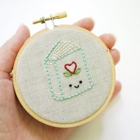 Mini Book Embroidery Pattern