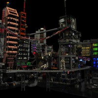 Cyber City, a Modular Lego Cyberpunk Diorama