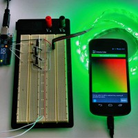 Control RGB LEDs with this Android-Arduino Combo-Circuit