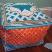 How-To: Needlepoint Floor Pouf