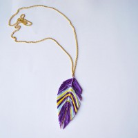 String Feather Necklace