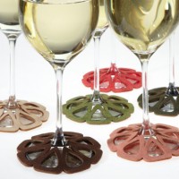 Wine Glass Coasters Tags