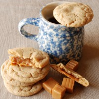 Caramel Stuffed Apple Cider Cookies