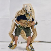 Cardboard Dinosaur Costume