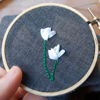 How-To: Tulip Ribbon Embroidery