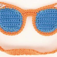 Crocheted Cat-Eye Sleep Mask