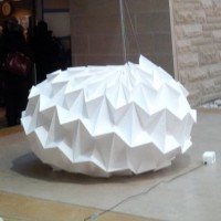 Giant Dynamic Interactive Origami in Action