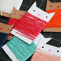 How-To: Kitty Cat Embroidery Floss Organizer