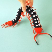 Needle Felted Spotted Centipede