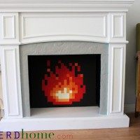 How-To: Legend of Zelda-Inspired 8-Bit Fireplace Insert