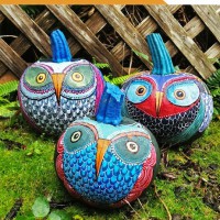 How-To: Painted Owl Pumpkins