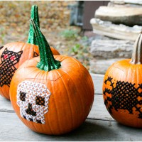 How-To: Cross-Stitched Pumpkins