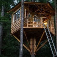 Ethan Schlussler’s Handsome Treehouse is Nearly Complete
