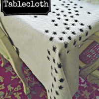 How-To: Halloween Spider Tablecloth