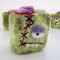 Felted Zombie Soap