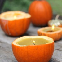 How-To: Cinnamon-Scented Pumpkin Candles