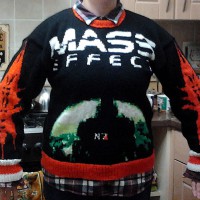 Hand-Knit Mass Effect Sweater