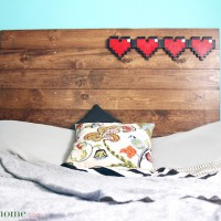 Geek Inspiration: 8-Bit Hearts Headboard