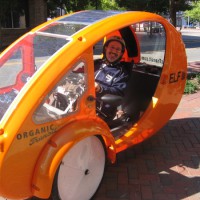 Elf Solar-Powered Bicycle Vehicle Rolls Forward