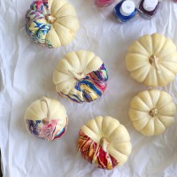 How-To: Nail Polish Marbled Pumpkins