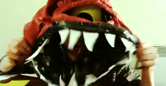 Make a Scary Bag Monster Hat