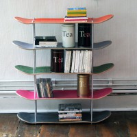 Recycled Skateboard Shelf