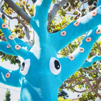 Yarn Bombed Squid Tree