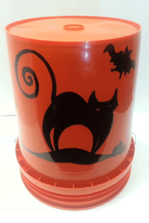 The Pumpket: A Jack-o-lantern from an Orange Bucket