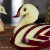 How-To: Make an Edible Apple Swan