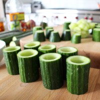 How-To: Edible Cucumber Cups