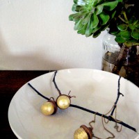 How-To: Gilded Acorn Charms