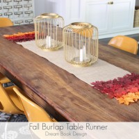 How-To: Fall Burlap Table Runner