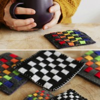 Kid Crafts: Woven Felt Coasters